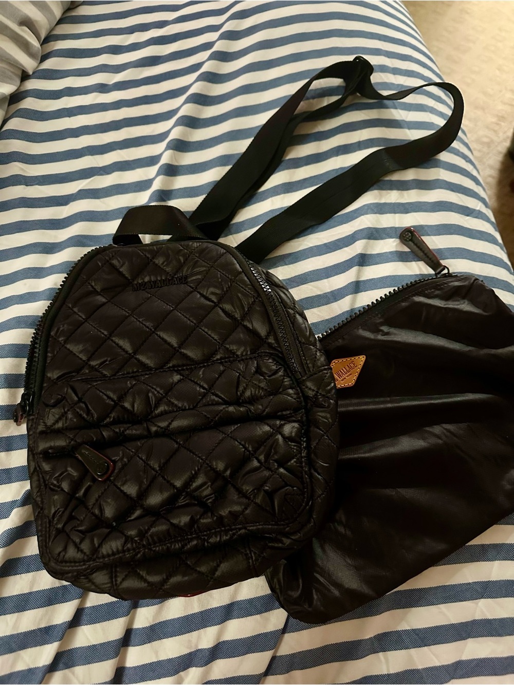 MZ Wallace Quilted Mini Backpack Crossbody Bag